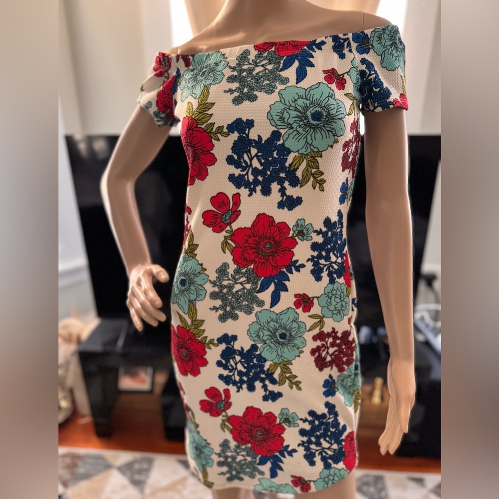 Floral Off-Shoulder Dress